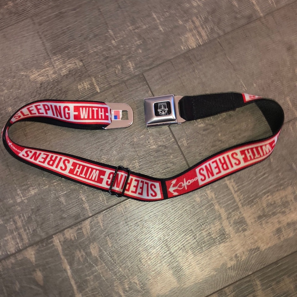 Sleeping with Sirens seatbelt belt